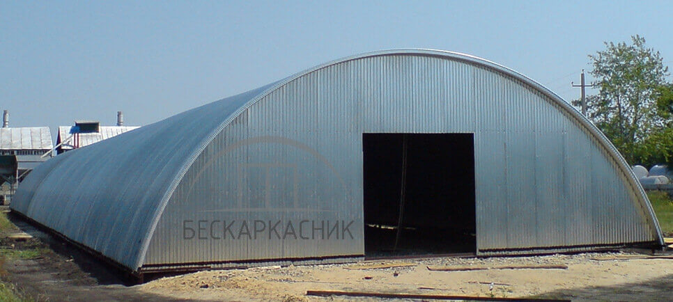 Бескаркасные ангары арочного типа  в Саратовской области